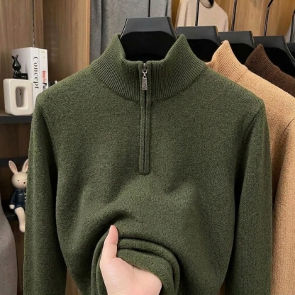 ⏰2026 HOT SALE💥 Men’s Elegant Zipper Cashmere Sweater