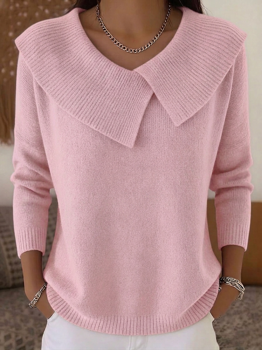 FALL SALE🔥 Women's Casual Round Neck Cashmere Sweater