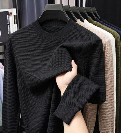 ⏰2026 HOT SALE💥 Men's Casual Comfortable Solid Waffle Shirt