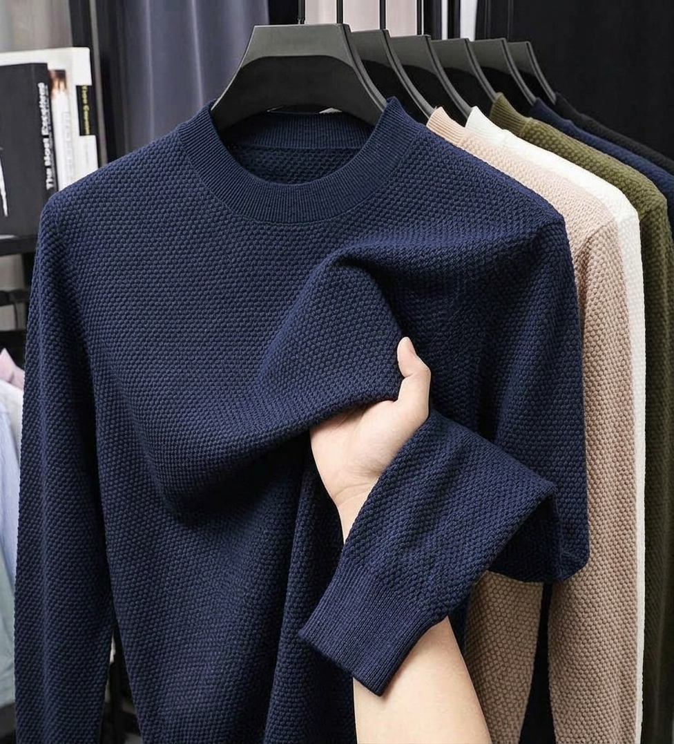 ⏰2026 HOT SALE💥 Men's Casual Comfortable Solid Waffle Shirt
