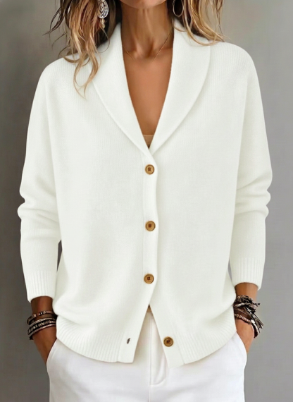 CLEARANCE SALE🔥 Women's Casual Cotton Plain Long Sleeve Comfy Cardigan Jacket