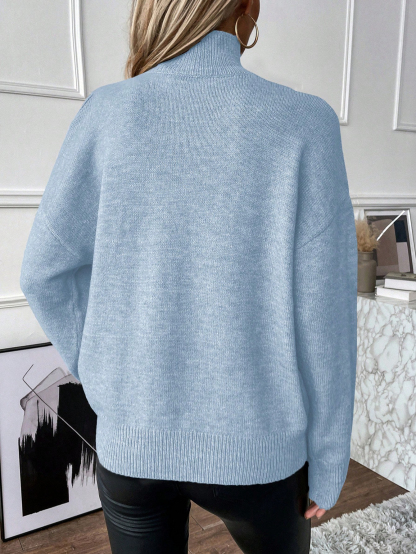 FALL SALE🔥 Women's Casual Stand Collar Cashmere Sweater