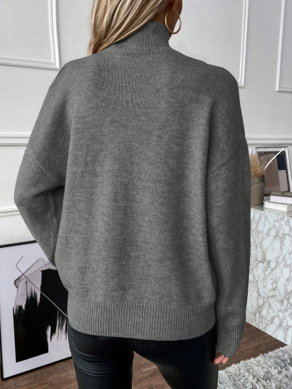 FALL SALE🔥 Women's Casual Stand Collar Cashmere Sweater