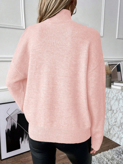 FALL SALE🔥 Women's Casual Stand Collar Cashmere Sweater