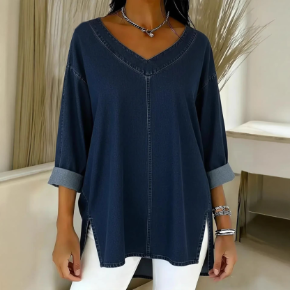 Chemise intemporelle en coton à la coupe fluide