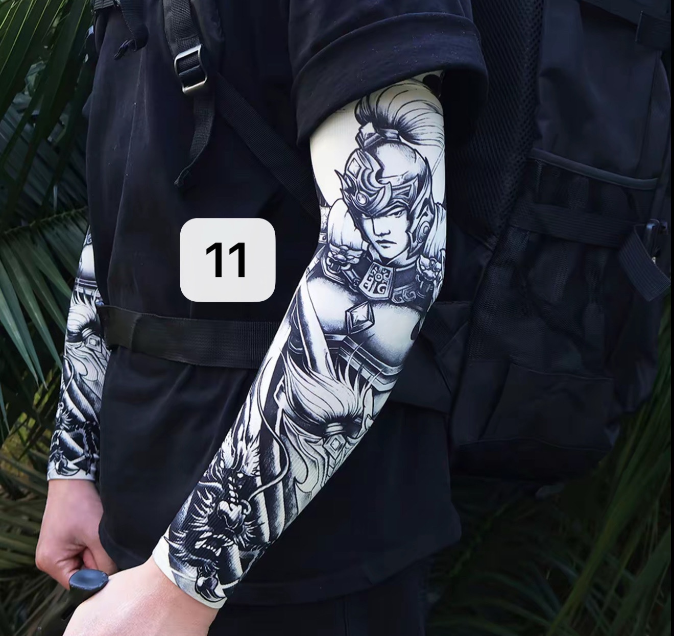 Arm tattoo sleeve ultra-thin seamless breathable realistic handsome ( One Pair Left And Right )