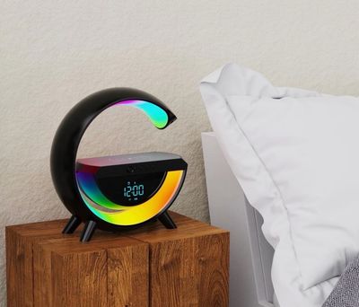 RGB LED + Music Speaker + Rechargeable + Clock