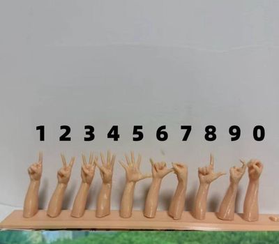 Magnetic gesture parking license plate with adhesive