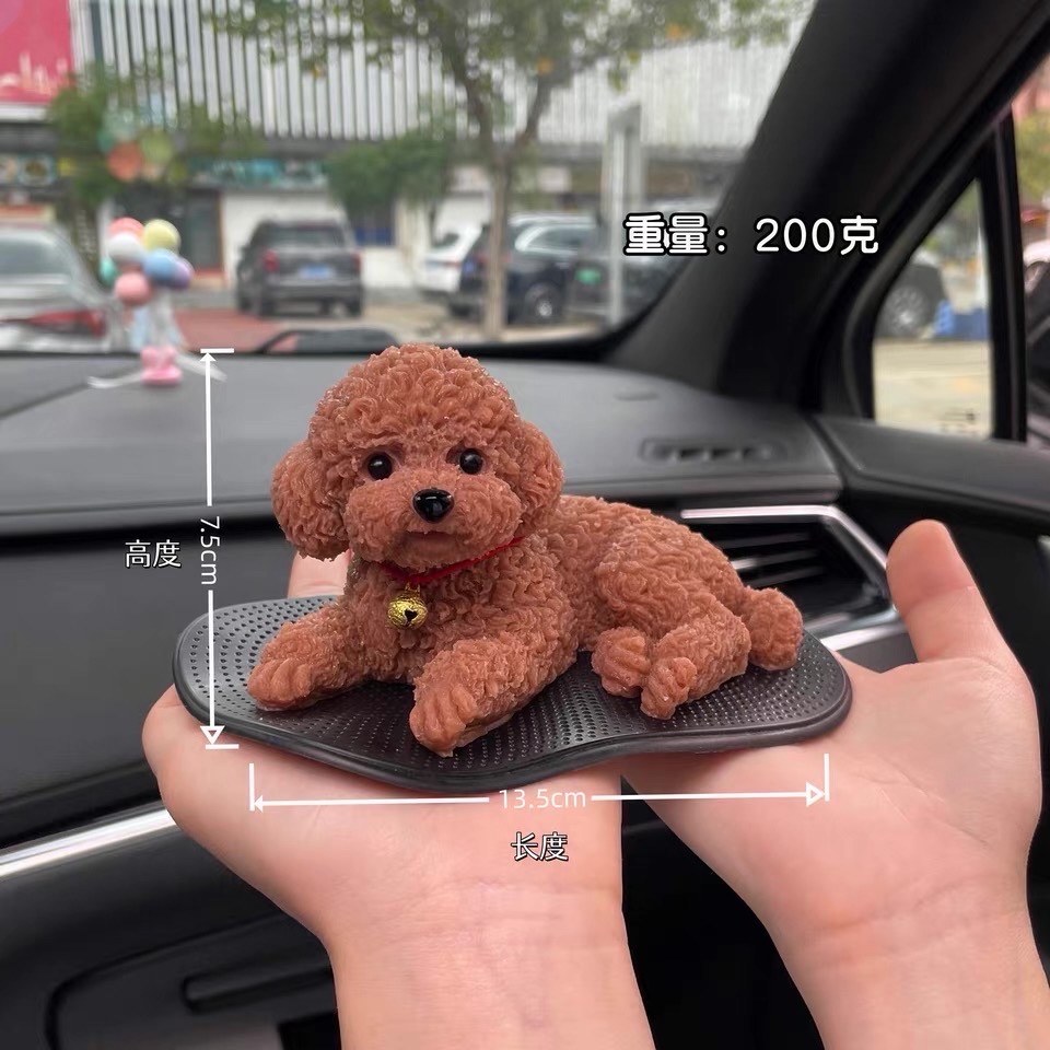 Silicone Puppy Dog Car Decorative Set ( Best Gift )