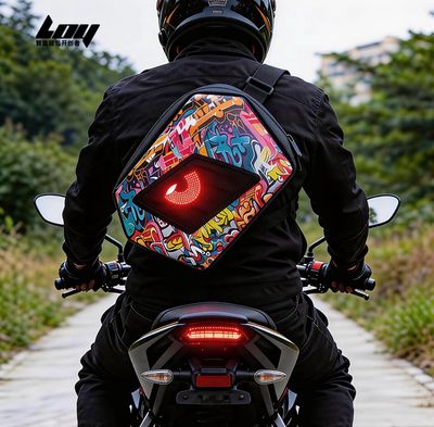 Eye Smart Screen Pixel Crossbody Bag, Trendy Small Crossbody Bag for Travel, Creative Outfit, Cycling, LED Backpack