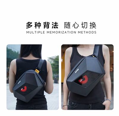 Eye Smart Screen Pixel Crossbody Bag, Trendy Small Crossbody Bag for Travel, Creative Outfit, Cycling, LED Backpack