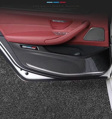 BMW car door carbon fiber anti-kick mats finterior decoration accessories and modifications 4 pcs ( Have For All BMW Models )