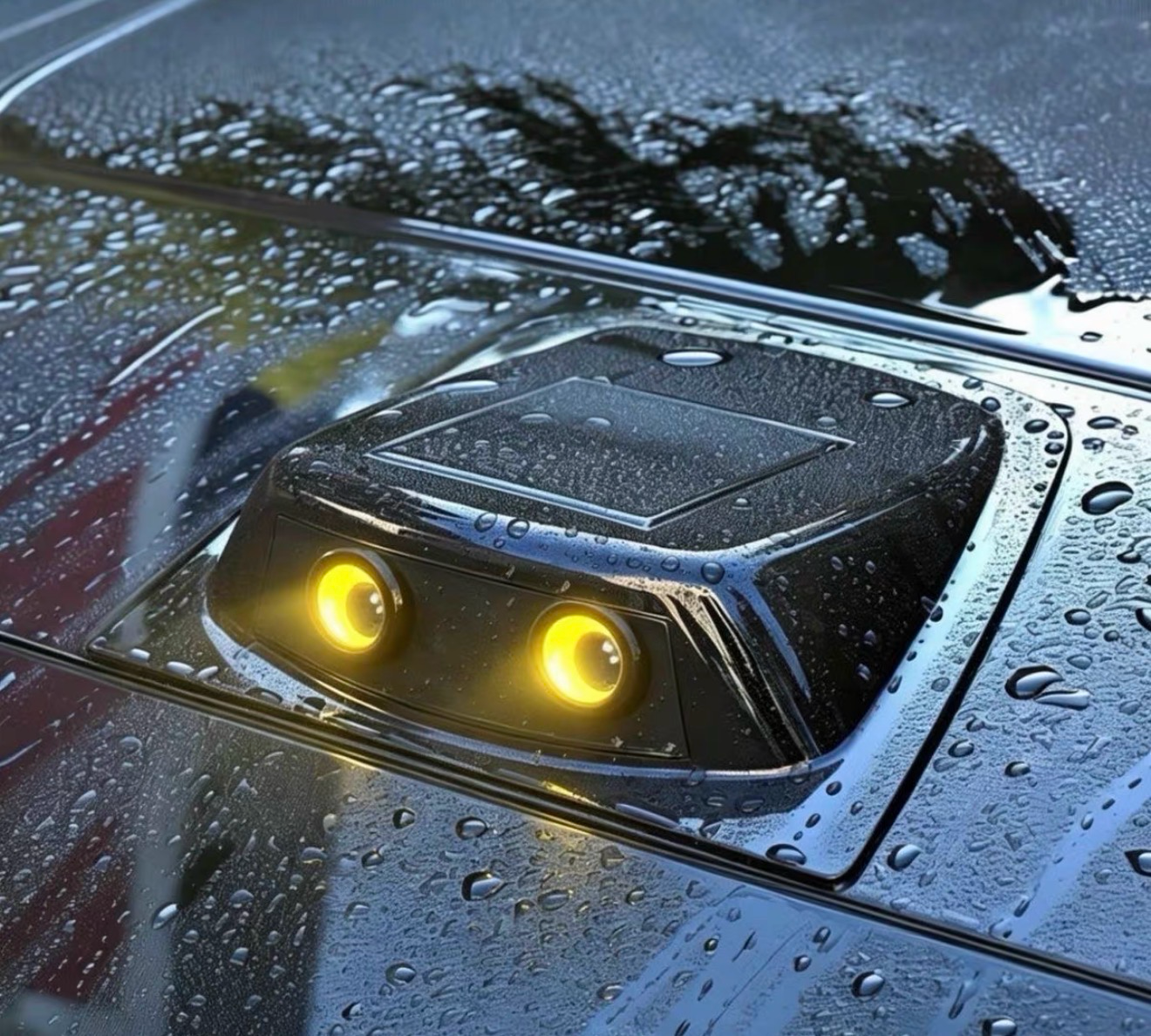 Car Funny Eye Decorative Rain Shield Decorative Accessories Waterproof( For All Cars )