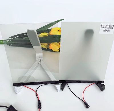 Manufacturer Produces Self-Adhesive Laminated Glass Black Gray Electronic Control Transparent Atomization Pnlc Pdlc Dimming Film