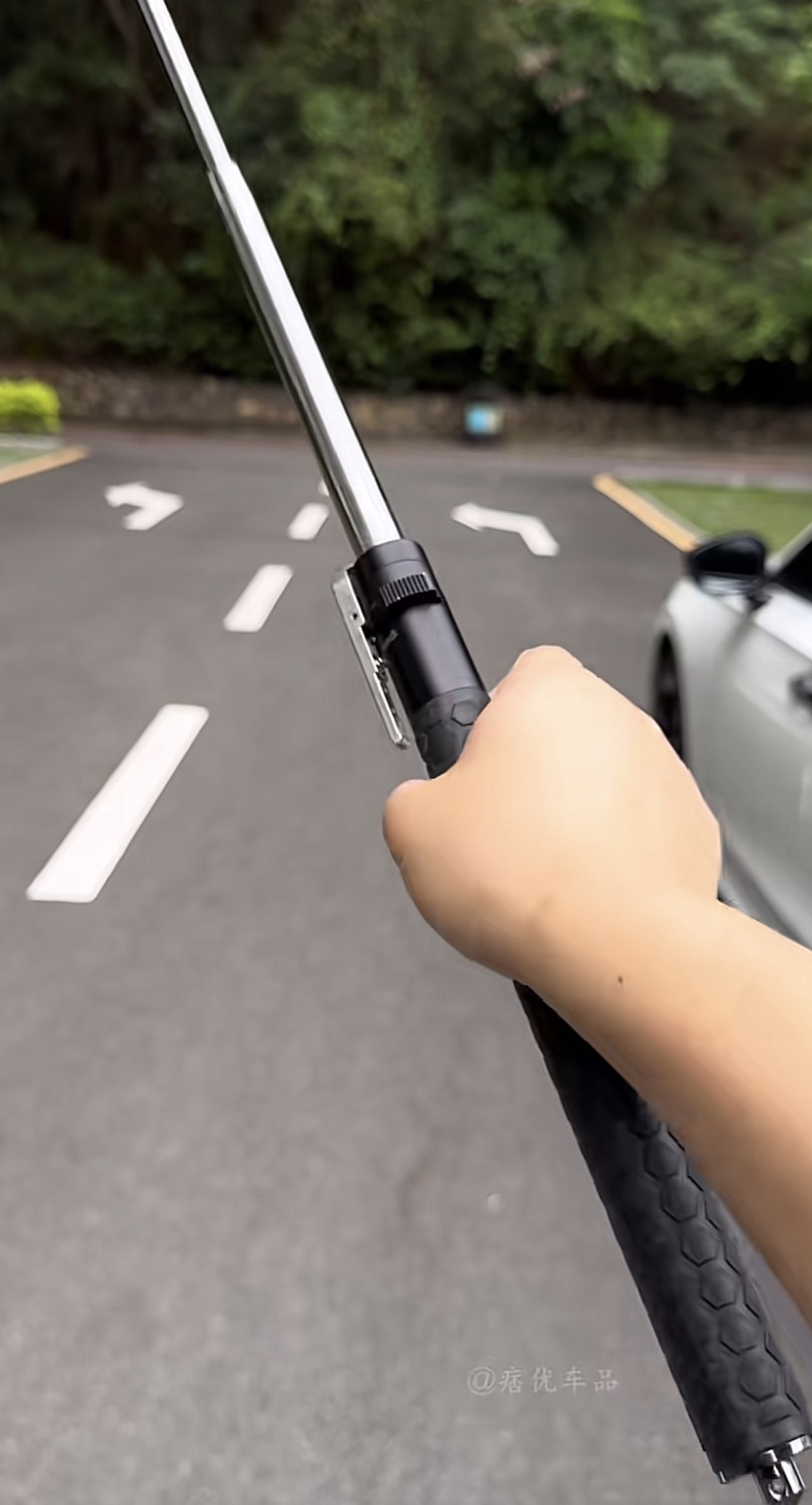 Baton legal self-defense weapon three-section baton telescopic vehicle-mounted weapon multifunctional emergency baton 79cm