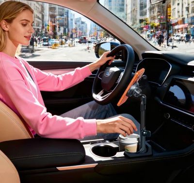 Applicable Metal Telescopic Cup Holder, Universal for Water Cups in New Energy Vehicles, and Mobile Phone/Tablet Holders