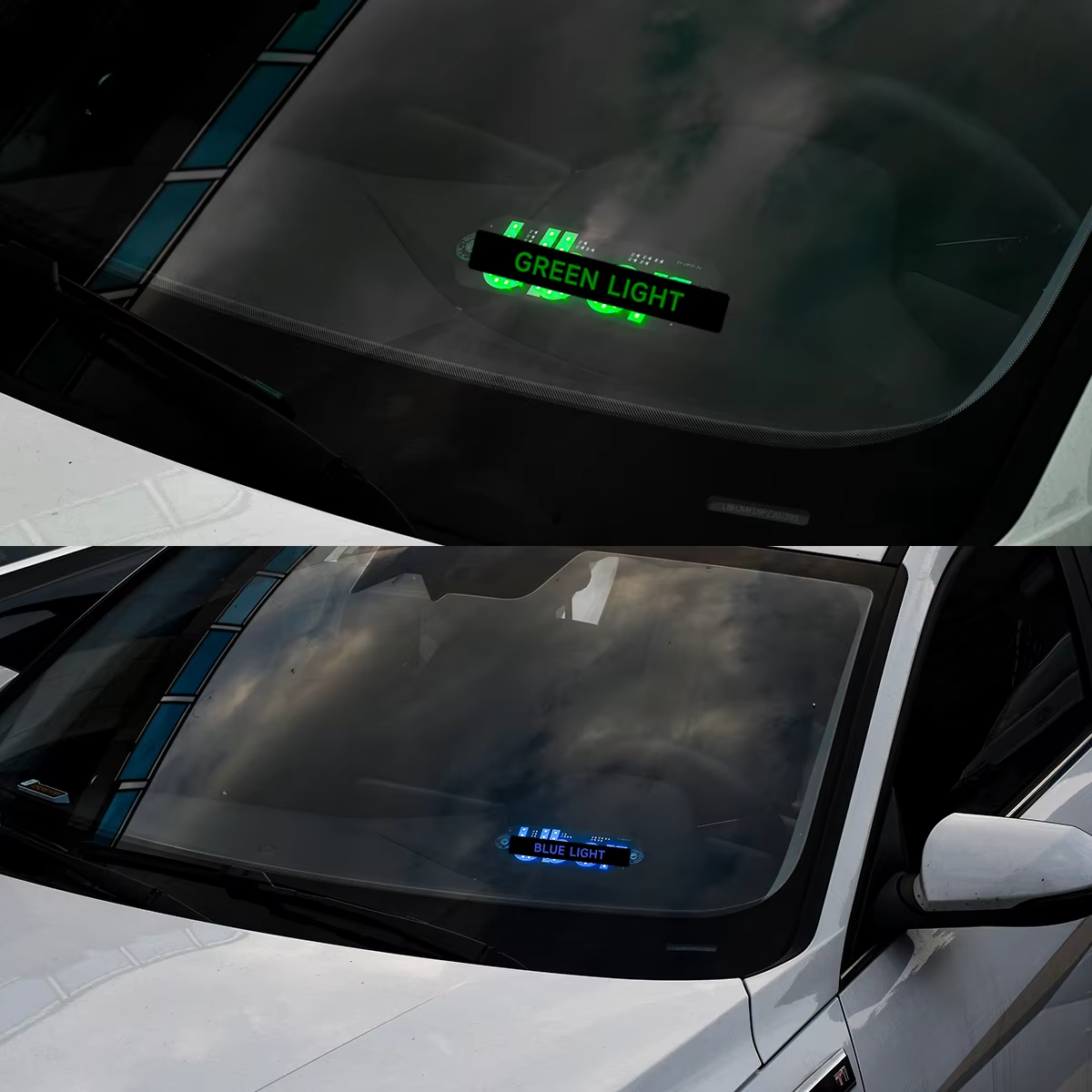 Compact USB Uber LED Sign Light with Suction Cups - Easy Vehicle Installation