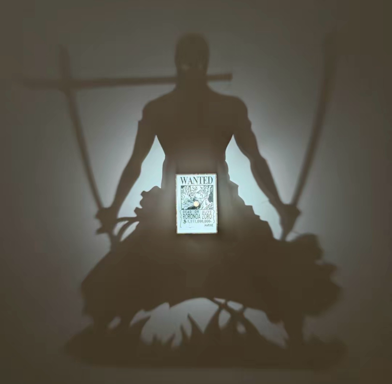 Zoro Creative Light and Shadow Night Light-Anime-themed Ambient Light-Perfect as a Birthday Surprise Gift for Friends