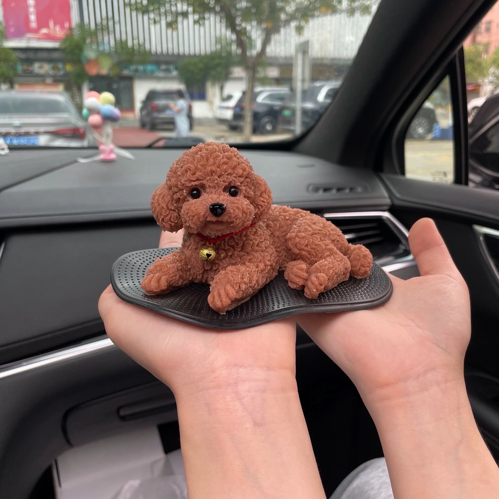 Silicone Puppy Dog Car Decorative Set ( Best Gift )