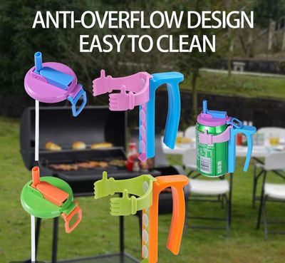 Soda Can Holders With Spill Proof Cup Lid