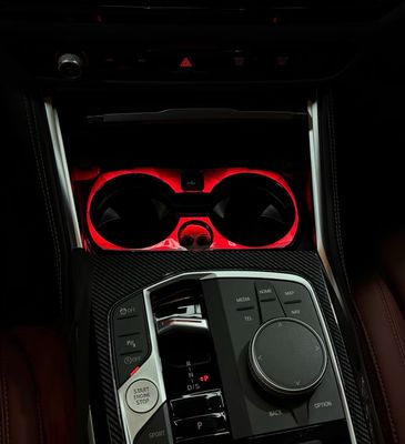 Compatible with BMW 2,3 4,5 series 6GT/X3,X4,IX3,X3,i3,i4cup holders, ambient lighting, fast charging center console and original car color-changing