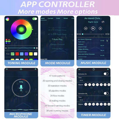 Streamer Colorful APP Car Interior