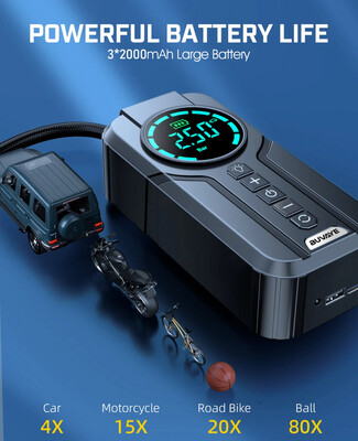 Car Inflator Tire Pump With Emergency Box