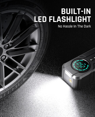Car Inflator Tire Pump With Emergency Box