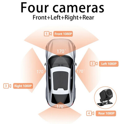 Dash Cam 4CH HD 4*1080P