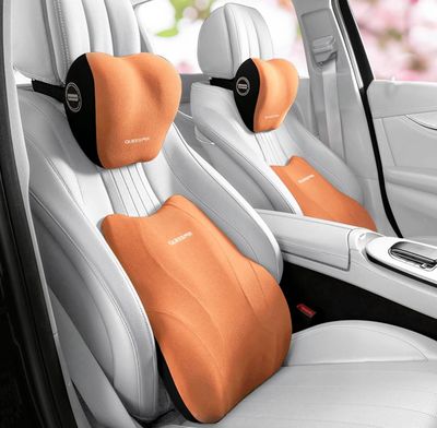 Neck + Waist Pillow High Quality 2 pcs ( For All Cars )