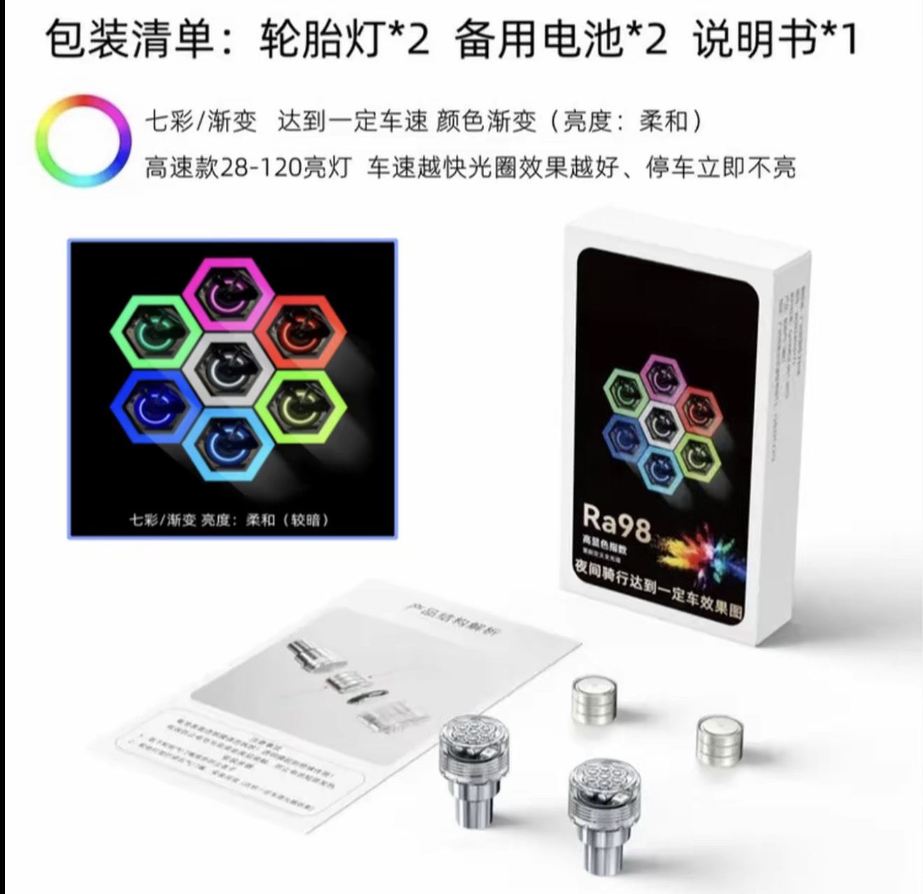 Car Tire LED 4 pcs ( for all cars )