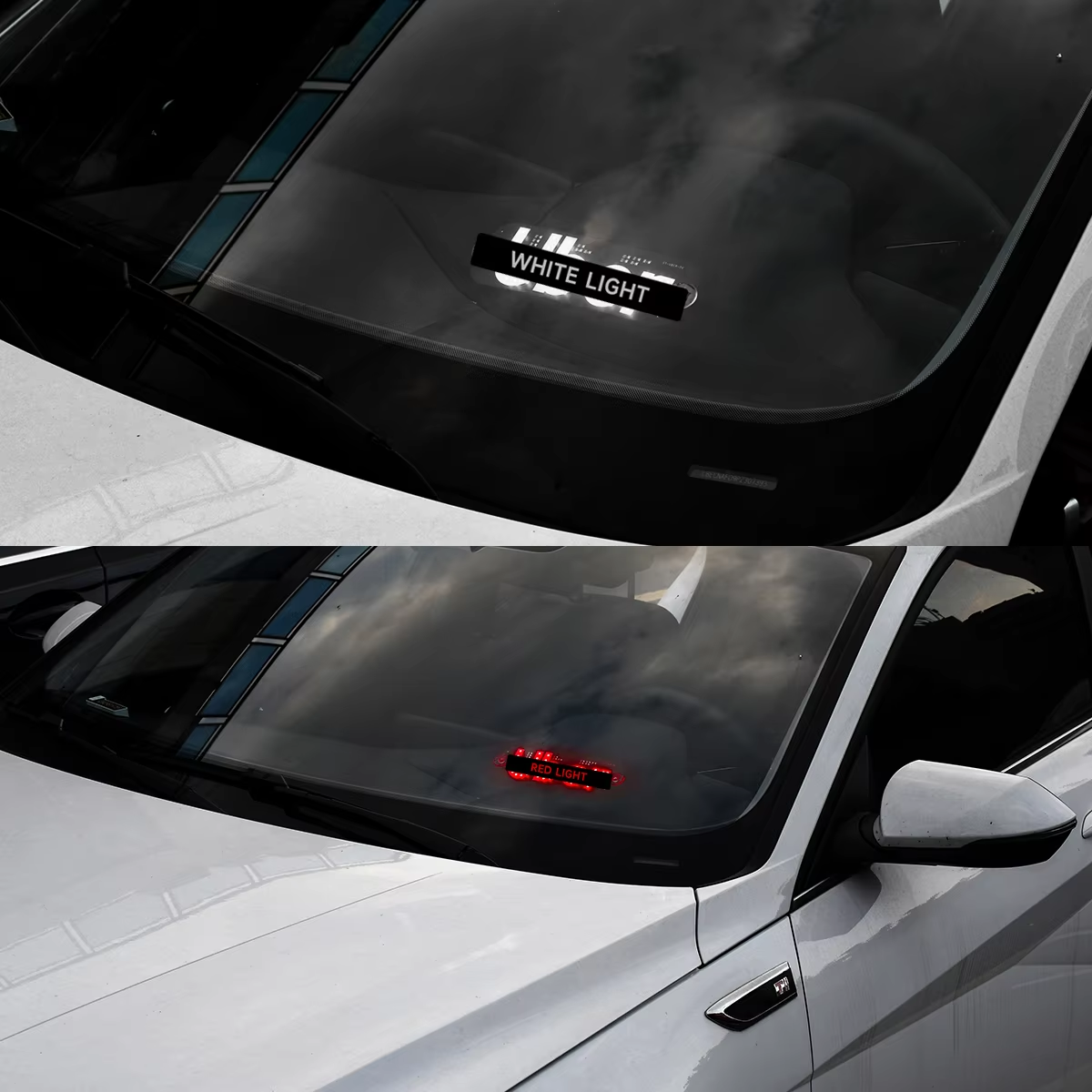 Compact USB Uber LED Sign Light with Suction Cups - Easy Vehicle Installation