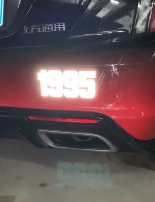 3D Reflective 4 Number Stickers