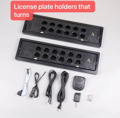 Roller Shutter License Plate Holder