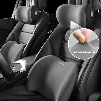 Neck + Waist Pillow High Quality 2 pcs ( For All Cars )
