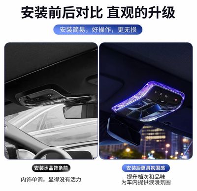 Suitable for Mercedes-Benz E300L crystal reading light frame C260L/GLC/S-Class EQE interior ambient light modification cover