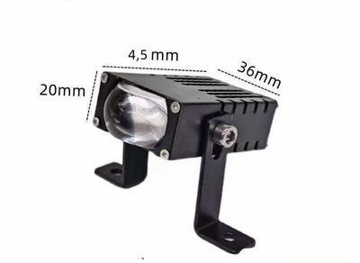 King of Light Automotive Mini Matrix Laser Headlights, Grille Lights, Yellow and White LED Spotlights 2 pcs ( For All Cars )