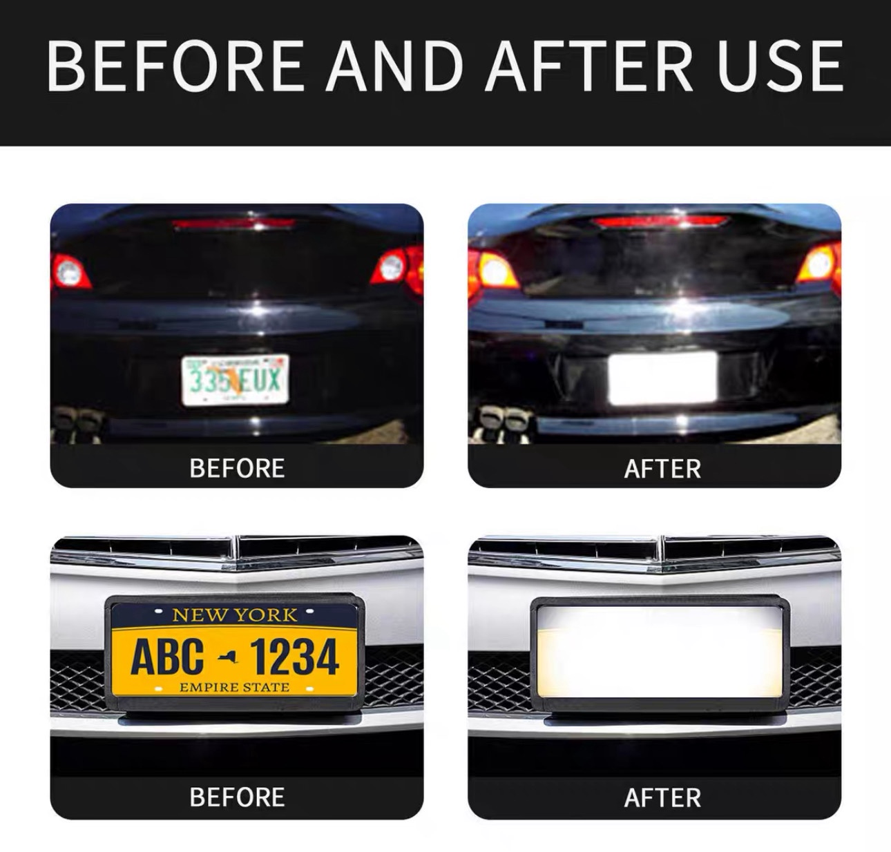 Invisible license plate spray Car effective invisible defense