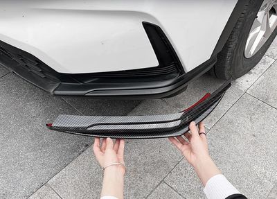 Car Front Lip Cover ( Three-part Divided into 3 Parts Right-left and middle