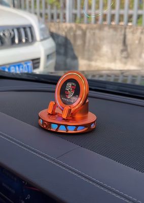 RGB LED Phone Holder With Charger With Car Logo