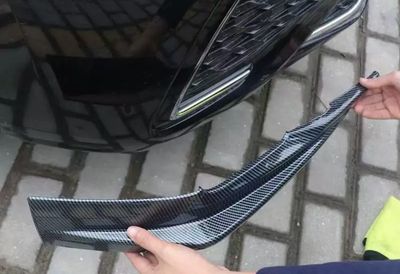 Car Front Lip Cover ( Three-part Divided into 3 Parts Right-left and middle