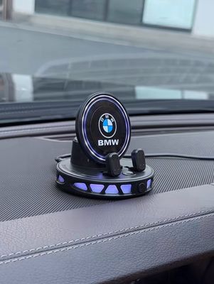 RGB LED Phone Holder With Charger With Car Logo