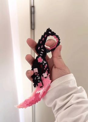 Ruby Claw Knife Perler Beads Customized Finished Product Gift 🎁
