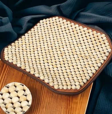 Car seat cushions, wooden bead cushions, summer cooling three-piece set, office chair cushions, car seat cushions ( Full Sets / For All Cars )