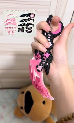 Ruby Claw Knife Perler Beads Customized Finished Product Gift 🎁