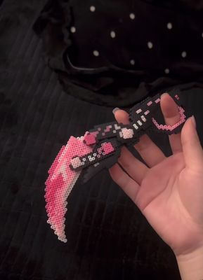 Ruby Claw Knife Perler Beads Customized Finished Product Gift 🎁