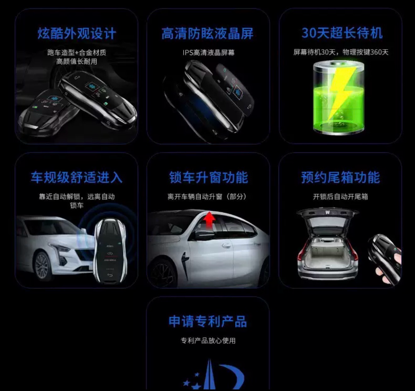 Smart LCD Key 🔐 ( Have For All Cars)