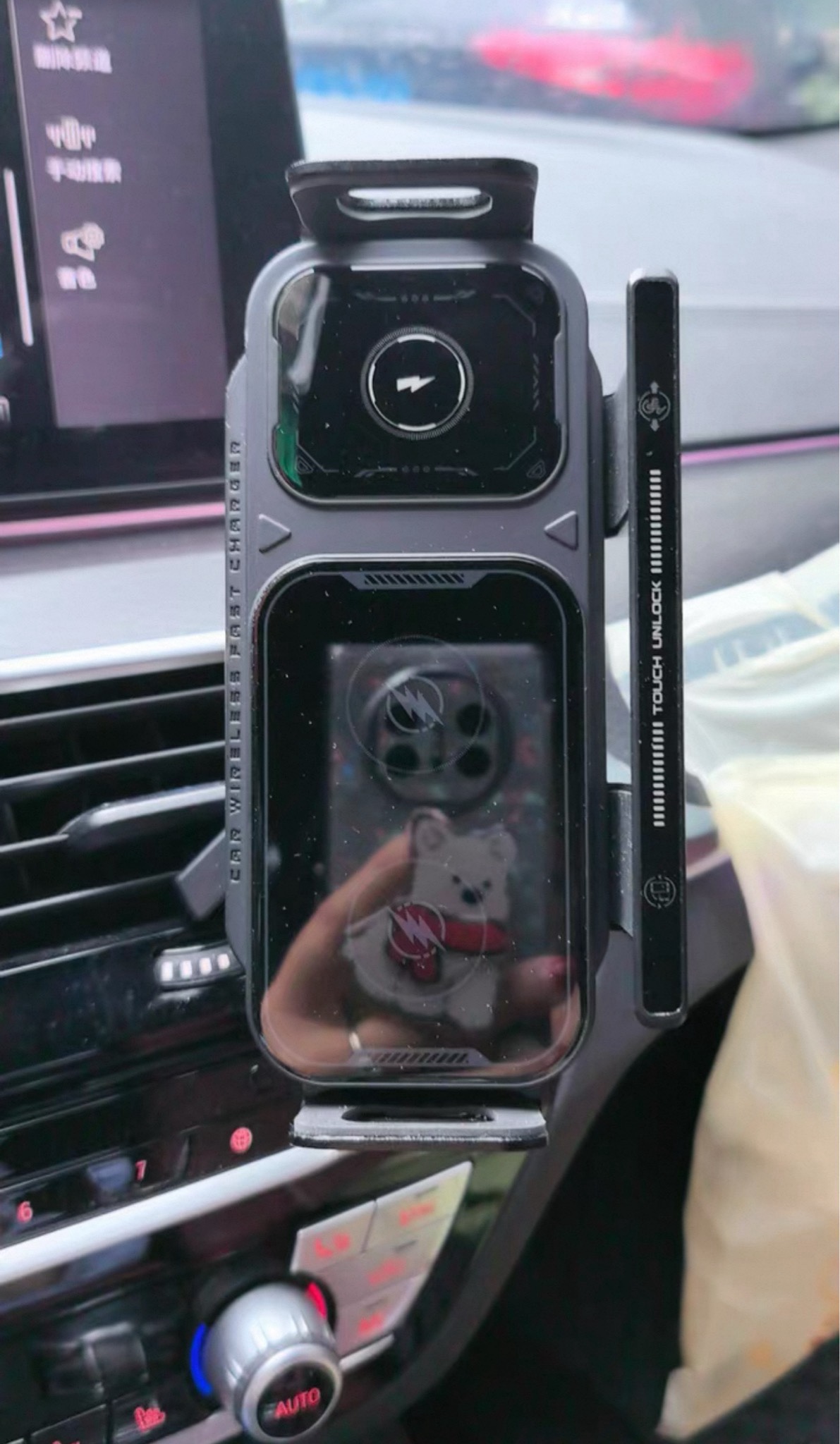 I Pad+ Phone Holder+Charger ( Universal For All Cars )