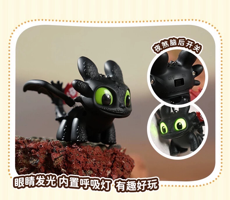 Mini Dragon Toy With Led