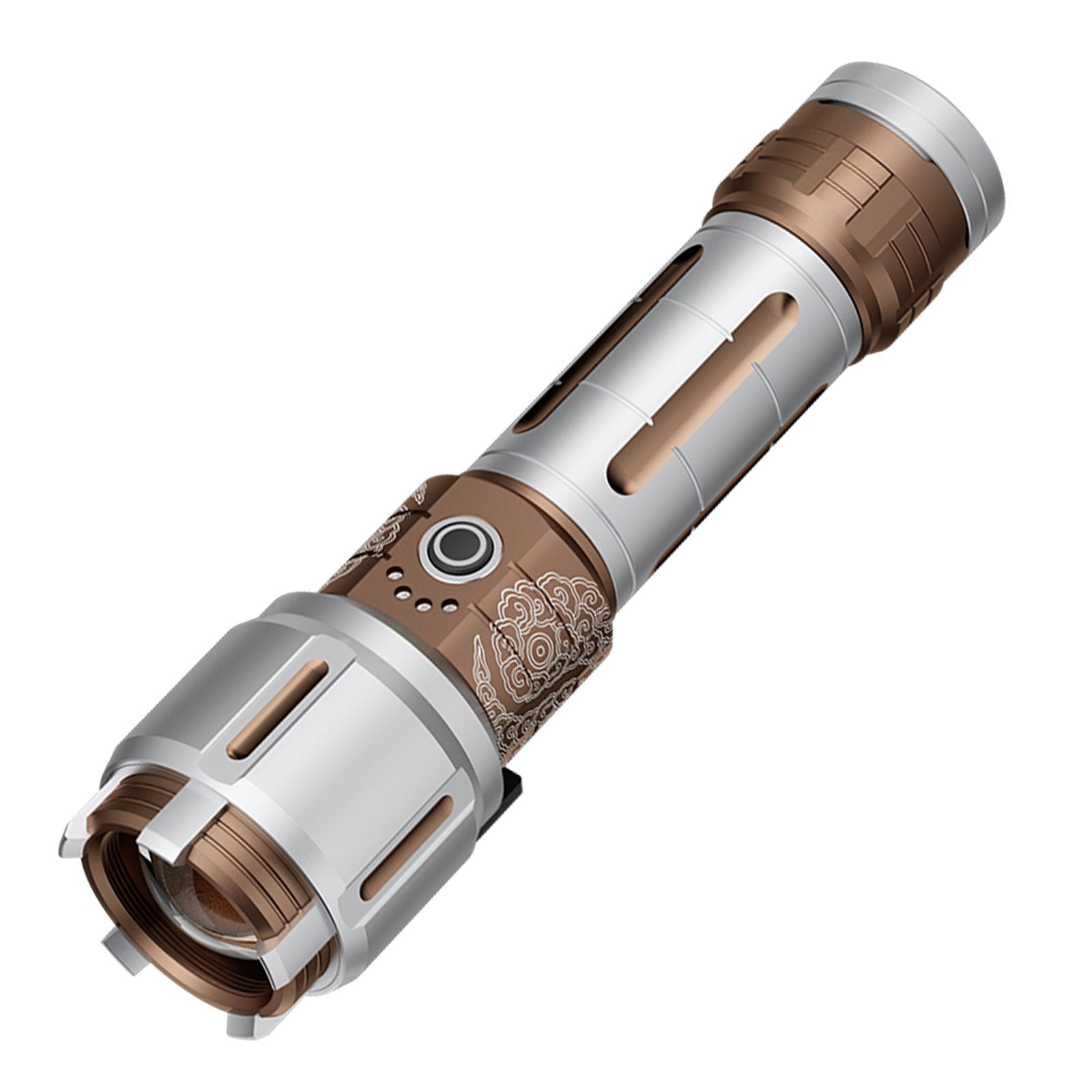 SKYFIRE 2503 LED Rechargeable Flashlights with Lightsaber, 3000 High Lumens Waterproof Zoomable Powerful Bright Flash Light for Home, Outdoor, Flash Saber Fans and Night Adventures with Ignition Lens